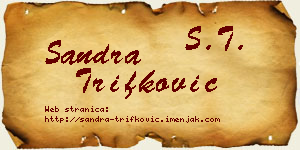 Sandra Trifković vizit kartica
